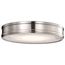 Kendall 14 Inch LED Flush Mount Brushed Nickel w/ Alabaster Glass
