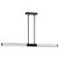 Kingsport 44 Inch LED Island Pendant Matte Black Acrylic Lens