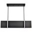 Blaine 38 Inch LED Island Pendant Matte Black Acrylic Lens