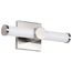 Bowman 12 Inch LED Vanity Brushed Nickel Acrylic Lens