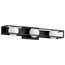 Jenkins 24 Inch 3 Light LED Vanity Matte Black w/ Frosted Glass