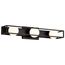Jenkins 24 Inch 3 Light LED Vanity Matte Black w/ Frosted Glass