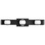Jenkins 24 Inch 3 Light LED Vanity Matte Black w/ Frosted Glass