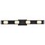 Jenkins 32 Inch 4 Light LED Vanity Matte Black w/ Frosted Glass