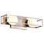 Jenkins 16 Inch 2 Light LED Vanity Brushed Nickel w/ Frosted Glass