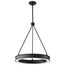 Longford 20 Inch LED Pendant Textured Black Acrylic Lens