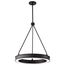 Longford 20 Inch LED Pendant Textured Black Acrylic Lens