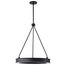 Longford 20 Inch LED Pendant Textured Black Acrylic Lens