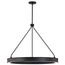 Longford 30 Inch LED Pendant Textured Black Acrylic Lens