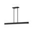 Longford 36 Inch LED Island Pendant Textured Black Acrylic Lens