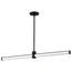 Bowman 36 Inch LED Island Pendant Matte Black Acrylic Lens