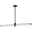 Bowman 36 Inch LED Island Pendant Matte Black Acrylic Lens