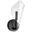 Sedona 13 Inch LED Sconce Matte Black Silk Screened Acrylic Lens
