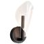 Sedona 13 Inch LED Sconce Matte Black Silk Screened Acrylic Lens