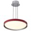 Bandon 20 Inch LED Pendant Gray w/ Red Wrap Acrylic Lens