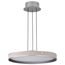 Bandon 20 Inch LED Pendant Gray w/ Off White Wrap Acrylic Lens