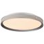 Bandon 20 Inch LED Flush Mount Gray w/ Off White Wrap Acrylic Lens