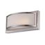 Mercer (1) LED Wall Sconce Frosted Glass Brushed Nickel Finish