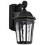 East River Collection 1 Light Outdoor Small Wall Fixture LED SMART Starfish RGBTW CCT Selectable Matte Black Clear Water Glass