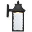 Austen Collection 1 Light Outdoor Small Wall Fixture LED SMART Starfish RGBTW CCT Selectable Matte Black Clear Water Glass