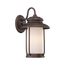 Bethany LED Outdoor Small Wall w/ Satin White Glass