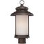 Bethany LED Outdoor Post w/ Satin White Glass