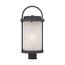 Willis LED Outdoor Post w/ Antique White Glass