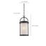 Willis LED Outdoor Hanging w/ Antique White Glass