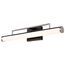 Solano LED Medium Vanity Black and Brushed Nickel Finish White Acrylic Lens