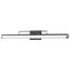 Solano LED Large Vanity Black and Brushed Nickel Finish White Acrylic Lens