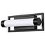 Canal LED Small Vanity Matte Black Finish White Acrylic Lens