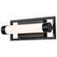 Canal LED Small Vanity Matte Black Finish White Acrylic Lens