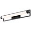 Canal LED Medium Vanity Matte Black Finish White Acrylic Lens