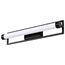Canal LED Medium Vanity Matte Black Finish White Acrylic Lens