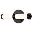 Kagen LED Small Vanity Matte Black Finish White Acrylic Lens