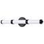 Kagen LED Medium Vanity Matte Black Finish White Acrylic Lens