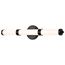 Kagen LED Medium Vanity Matte Black Finish White Acrylic Lens