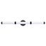 Kagen LED Large Vanity Matte Black Finish White Acrylic Lens