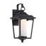 Essex 9.5" Wall Lantern Sterling Black Finish