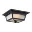 Essex Flush Lantern Sterling Black Finish