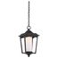 Essex Hanging Lantern Sterling Black Finish