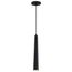 Melrose 12 Watt 16" LED Pendant Matte Black and Brushed Brass Finish