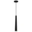 Melrose 12 Watt 16" LED Pendant Matte Black and Brushed Brass Finish