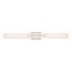 Grill Triple LED Wall Sconce Polished Nickel Finish White Acrylic Lens