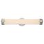Loop Double LED Wall Sconce Brushed Nickel Finish