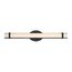 Slice Double LED Wall Sconce Aged Bronze Finish