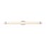 Slice 36" LED Wall Sconce Polished Nickel Finish White Acrylic Lens