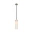 Pulse LED Mini Pendant w/ White Opal Glass Brushed Nickel Finish