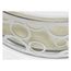 15" Filigree LED Decor Flush Mount Fixture Polished Nickel Finish White Fabric Shade