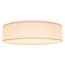 15" CCT Selectable Fabric Drum LED Decor Flush Mount Fixture White Fabric Shade Acrylic Diffuser